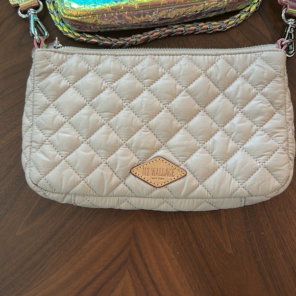 MZ Wallace Opal/Mushroom Crosby Convertible Crossbody Bag - Picture 16 of 16